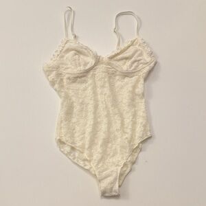 Aerie Ivory Lace Bodysuit